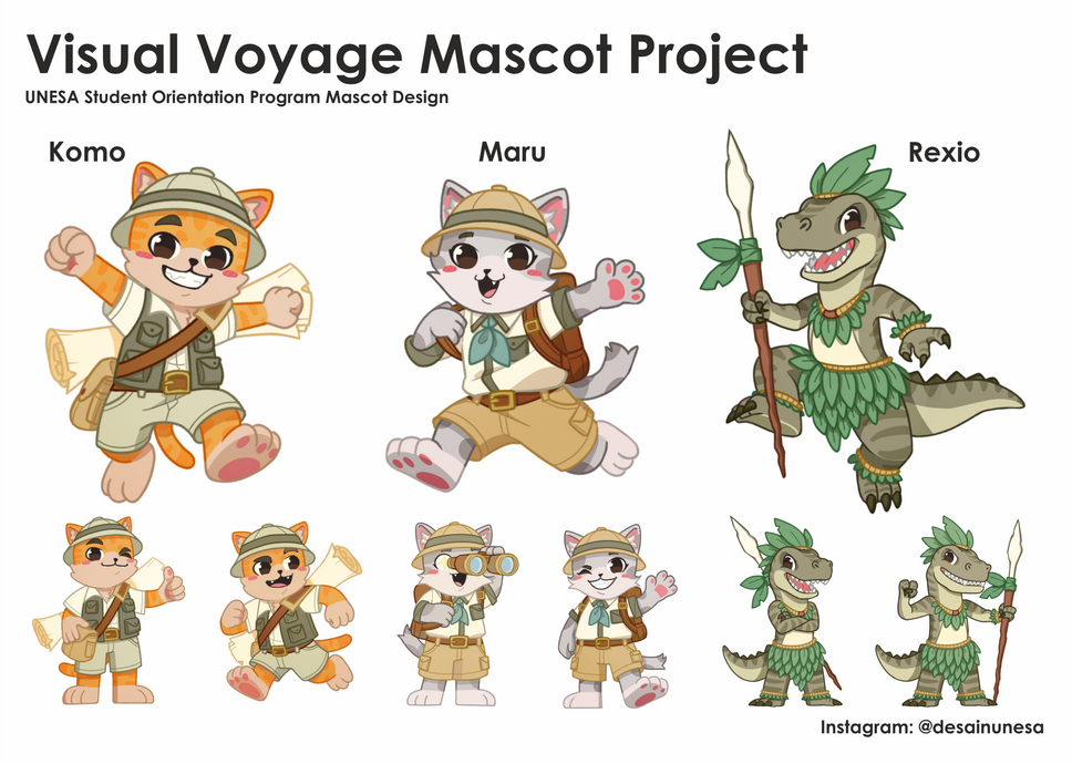 Visual Voyage Mascot Design