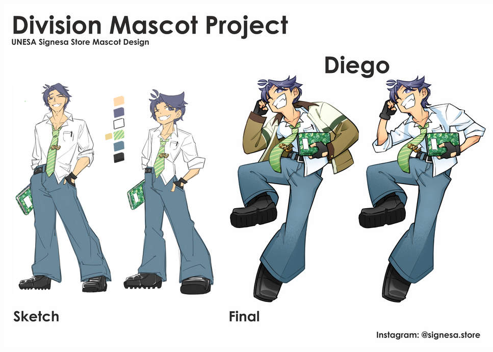 Signesa Store Mascot Design